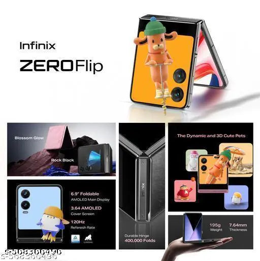 Infinix Zero Flip 5G Smartphone | 8GB RAM 512GB Storage | Free Cover