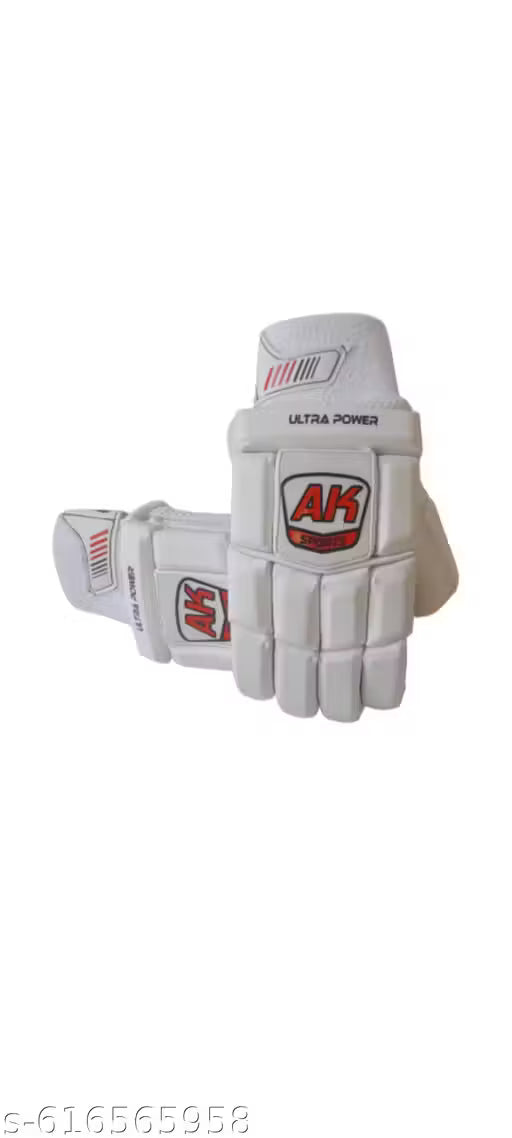 Premium ULTRA POWER Cricket Batting Gloves – Gold/Blue (Right Hand, Adult)