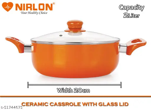 Nirlon Essential Pot & Pan Nonstick Ceramic Cookware Set