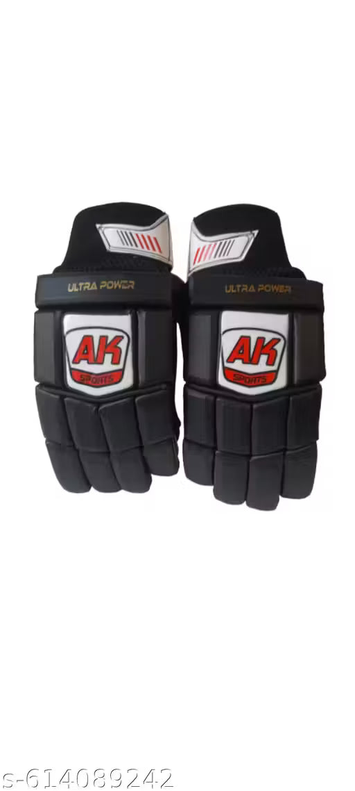 Premium ULTRA POWER Cricket Batting Gloves – Gold/Blue (Right Hand, Adult)